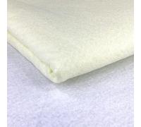 Acrylic Felt Fabric 60 Inch 150cm Wide - Sewing Craft Material - Black, White, Yellow, Green, Brown, Orange, Grey, Blue, Red, Pink, Purple - Felt Sheets for Crafting & Decorations (1m, Ivory)