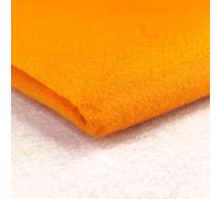 Acrylic Felt Fabric by the Metre - 60" (150cm) Extra Wide, 1mm Thick - Continuous Length Soft Crafting for Sewing, Applique, Decorations & Upholstery - Discount Fabrics LTD(Orange,5)