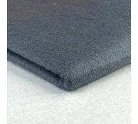 Acrylic Felt Fabric by the Metre - 60" (150cm) Extra Wide, 1mm Thick - Continuous Length Soft Crafting for Sewing, Applique, Decorations & Upholstery - Discount Fabrics LTD(Dark Grey,0.5)