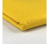 Acrylic Felt Fabric by the Metre - 60" (150cm) Extra Wide, 1mm Thick - Continuous Length Soft Crafting for Sewing, Applique, Decorations & Upholstery - Discount Fabrics LTD(Yellow,1)