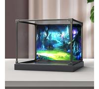 Acrylic Figures Display Box for L-e*g-o 10375 How to Trrain Your Dragoon Toothlless Acrylic Storage Box Dustproof Transparent Box Custom Display Case Storage Box (No Model) (C)