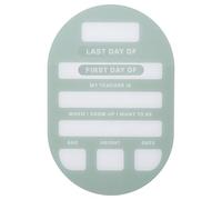 Acrylic First Day School Sign Dry Erase Board Photo Prop for Preschool | Reusable Back to School Chalkboard with Acrylic Surface, Smooth Edges, Vivid Green Colour, Easy Information Display