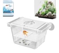Acrylic Fish Breeder Box - Transparent Hatchery Incubator For Fish & Shrimp | Isolation & Acclimation Box For Aggressive Fishes | Multi-Functional Breeding Tank, & Fry