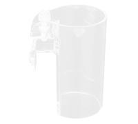 Acrylic Fish Feeder Feeding Ring Floating Food Ring for Aquarium Tank Prevent Waste Clear Transparent Design for Fish Tank Wall Vertical Horizontal Glass 2.0cm Thick 9x6.6x5.1cm