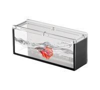 Acrylic Fish Viewing Box - 16.5x7x5cm Transparent Observation Case, Underwater Mirror Design, Clear Isolation Breeder Container, Safe Hatching Tank For Crabs Snails Spiders | Aquatic Observation Case