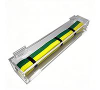 Acrylic Flip-Top Martial Arts Belt Display Case - Clear Plastic Cover with Wood Base for Karate, Taekwondo, Judo, Jiu Jitsu Belts - Tabletop Dojo Showcase & Home Decor Organizer