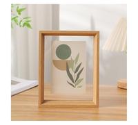 Acrylic Floating Photo Frame for Displaying Photos and Pressed Flowers, 7 Inches