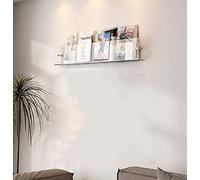 Acrylic Floating Shelves - Wall Mounted Display Shelf for Home Storage, Clear Design, Versatile Length Options for Efficient Organization