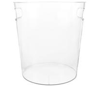 Acrylic Flower Shop Bucket with Handle for Bouquet Display | High Transparency Construction, Visible Water and Stems, Easy Bouquet Transport, Suitable for Florists, Event Decorators,
