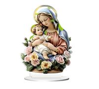 Acrylic Flowerpot Stakes Mother's Day Scene Garden Stakes Outdoor and Courtyard Decorations Christmas Ornament Bulbs (C, A)