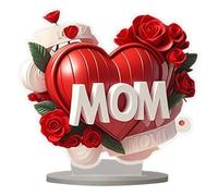 Acrylic Flowerpot Stakes Mother's Day Scene Garden Stakes Outdoor and Courtyard Decorations Random Ornament Assortment (B, A)