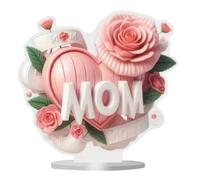 Acrylic Flowerpot Stakes Mother's Day Scene Garden Stakes Outdoor and Courtyard Decorations Random Ornament Assortment (D, A)