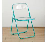 Acrylic Folding Chair - Stackable Transparent Lucite Chair Easy to Clean Anti-Slip Design Thickened for Indoor/Outdoor Use Perfect for Living Room Events & Parties