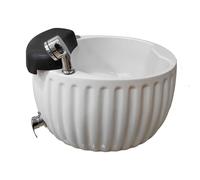 Acrylic Foot Spa Tub, Foot Massage Spa Basin, with Heating, Acrylic Foot Bath with Colored Lights, for Pedicure in Beauty Salons and Nail Salons (Withoutmassage)