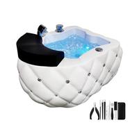 Acrylic Footbath Spa Foot Bath Pedicure with Heat and Age Bowl Salon Equipment Jets Colorful Lamp for Hotel Club