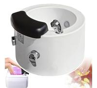 Acrylic Footbath with Massage, LED Lights, and Automatic Drain for Relaxation and Foot Care