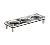 Acrylic For Coffee Cup Holder Stand with Dual Tier Configuration to Accommodate Cups Saucers and Small Accessories (1)