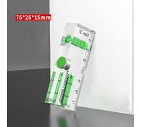 Acrylic for mini Level Ruler 75mm Magnetic Precision Magnetic Acrylic Level Tool 95mm 3-Vial Clear Household for mini Level 102mm for Iron Surfaces Transparent Acrylic Ruler Level 75x25mm (75*25*15MM)