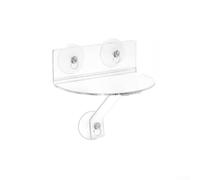 Acrylic For Plant Shelf with Suction Cups, Clear Floating Glass for Succulents, Small Pot Display Stand, Kitchen Spice Rack and Bathroom Organiser on Tiles(One)
