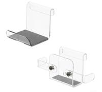 Acrylic for ps5 Controller Stand Transparent Hook Holder Clear Acrylic Headset Hanger for ps5 Console Slim Compact Gaming Organizer Stand 7.2cm x 6cm Clear Double-Ear Hook Stand for ps5 Controllers