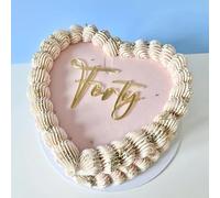 Acrylic Forty Cake Topper,40th Birthday Cake Toppers,41th Anniversary Party Decorations Supplies,Cheers to 40 Years Birthday Party Decoration