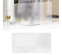 Acrylic Free Standing Screen, Desk Privacy Screen Divider, Self-Standing Partition Panel for Table Top Workstation, Portable Cubicle Panel for Work (Clear, 30x40cm)