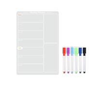 Acrylic Fridge Calendar Meal Planner Dry Erases Food Board Weekly Planning for Refrigerator Acrylic Calendar Weekly Dry Erases