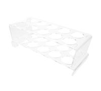 Acrylic Fridge Egg Holder, Two Tier Storage Rack Holds 20 Eggs | Easy Visibility, Simple Cleaning, Universal Fit, Space Saving Organizer