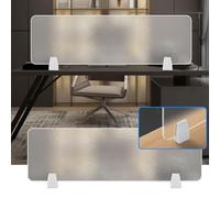 Acrylic Frosted Office Partition - Clip-On Privacy Panel, Free-Standing Room Divider for Classrooms & Offices 120 x 40 cm - Enhances Focus & Confidence