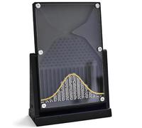 Acrylic Galton Board 7 Inch Probability Demonstrator, Bell Curve Normal Distribution Model Tool for Statistical Physics, Office Desktop and Lab Research