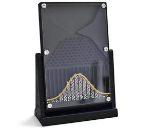 Acrylic Galton Board Probability Demonstrator, Bell Curve Normal Distribution Model for Statistical Physics Experiments and Data Analysis in Office or Lab