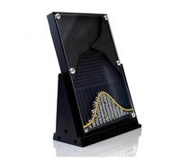 Acrylic Galton Board with Normal Distribution Curve, Probability and Statistics Demonstration Model for Physics Lab Education, 12x18 cm
