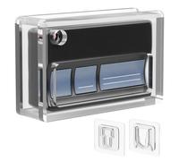 Acrylic Garage Door Opener Holder, Wall Mount Clear Case for Chamberlain LiftMaster 371LM 373LM 971LM 973LM, Case Only (371LM, Large)