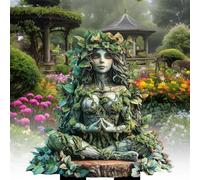 Acrylic Garden Stake Decor, Tree Man Earth Statue, 2D Acrylic Fairy Yard Stakes, Garden Stakes Decorative Fairy, Fairys Lawn Statue Ornaments, Fairys Figures Stake