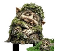 Acrylic Garden Stake Decor, Weather-Resistant Fairy Garden Stakes Flat Decor, Fairytale Upgrade Tree Man Statue Ornaments, Sturdy Outdoor Accessories For Pot Plants Yard Lawn Patio