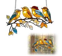 Acrylic Garden Suncatcher Robin on Branch, Robin Ornaments