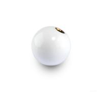 Acrylic Gear Shift Knob with 12x1.25mm Thread, Acrylic Gear | White and Black for shifter Head for Manual Transmission Cars, Ergonomic Custom Includes Adapters (Three adapters White)