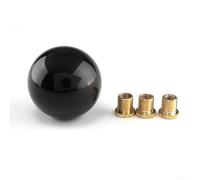 Acrylic Gear Shift Knob with 12x1.25mm Thread, Acrylic Gear | White and Black for shifter Head for Manual Transmission Cars, Ergonomic Custom Includes Adapters (Three adapters Black)