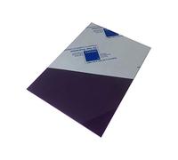 Acrylic glass plate, size A4 or 297 x 210 mm, thickness 3 mm, plastic for model making, for home and garden, colour: purple