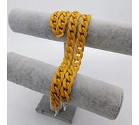 Acrylic Glasses Chains Holder Cord Reading Sunglasses Chain Women Eyeglasses Hanging Neck Chain Strap Rope-Mustard Yellow