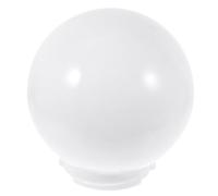 Acrylic Globe Lamp Cover, 9.50cm Socket, White Round Shade | Outdoor Light Cover, Light Fixture Covers, Pole Light and Exterior Wall Sconces, 1 X Lampshade
