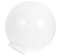 Acrylic Globe Light Cover for Outdoor Post Lights, 9.50cm Socket | White round Lampshade, Weatherproof Replacement Shade, Softens Bright Light for Gate Pillars and Living Rooms