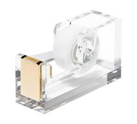 Acrylic & Gold Tape Dispenser by OfficeGoods - A Classic Design to Brighten Up Your Desk and Office