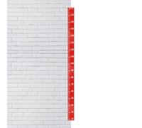 Acrylic Growth Chart Mirror - Decorative Wall Height Chart with Precise Scale, Wear Resistant Self-Adhesive Waterproof Mirror for Kids Room, Nursery, Study, Playroom, Kindergarten, Home Accessory