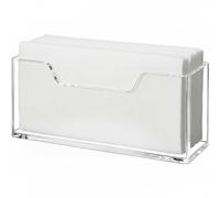 Acrylic Guest Towel Holder for Bathroom, Clear Vertical Napkin Holder for Table, Waterproof Disposable Hand Towel Holder for Kitchen, Home and Office Countertop