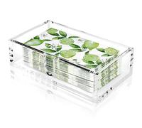 Acrylic Guest Towel Napkin Holder, Clear Paper Hand Towel Tray for Bathroom Kitchen, Modern Buffet Napkin Caddy, Rectangle