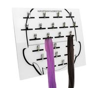 Acrylic Hair Extension Board - 13.5 x 11.6 Inch Clip-in Wig Holder Plate, Sturdy Grafting Styling , Transparent Beauty Tool | Professional Accessories for Hairpieces, Arrangement, Dyeing