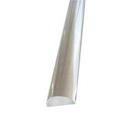 Acrylic Half Round Rods, Impact Resistance Extruded PMMA Solid Sticks Clear Dowel Bars for Model DIY(1 * 36inches)