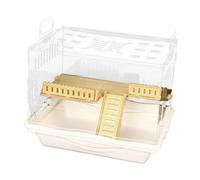 Acrylic Hamster House Easy Clean Guinea Pig Cage for Dwarf Gerbils Small Pet Ladder