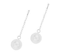 Acrylic Hanging Foraging Ball Bird Feeder 2pcs White Sturdy
